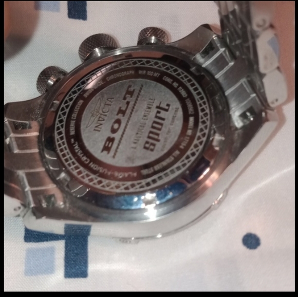 Invicta Bolt Chronograph Silver Dial Stainless Steel Ladies Watch! - Picture 11 of 11